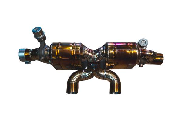 Valvetronic Designs - Valvetronic Designs Porsche 991.2 Carrera 3.0L, Full Exhaust System With Free Flow Headers, Grade 5 Titanium 4.0" Outlet Tips POR.991.2.CAR.VSES.TI