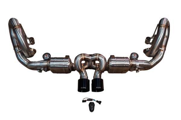Valvetronic Designs - Valvetronic Designs Porsche 991 GT3,GT3RS 3.8,4.0L, Catback, T304 Stainless Steel, 4.0" Outlet Tips POR.991.GT3.VSES.BR