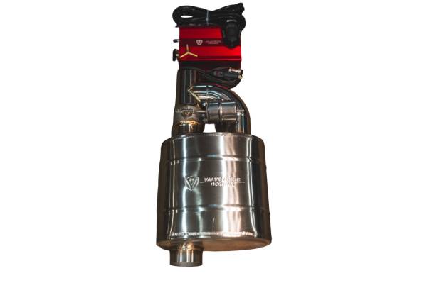 Valvetronic Designs - Valvetronic Designs Universal Muffler Kit, Single Inlet Single Outlet, 63MM 2.5" 1 Muffler UVM.63MM.X1