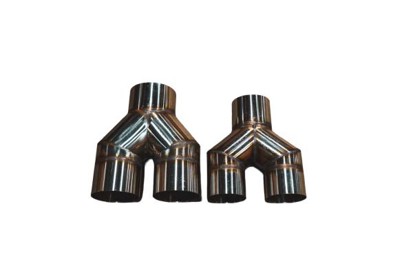 Valvetronic Designs - Valvetronic Designs Y Pipe Ehaust Adapter, 2.5" VTD.YPIPE.63MM