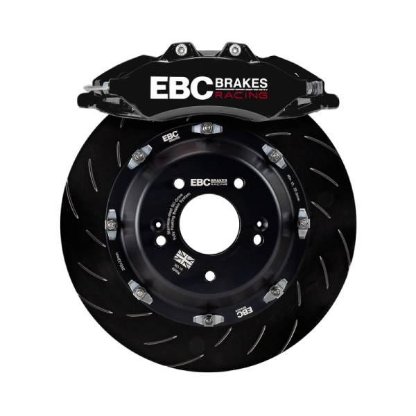 EBC - EBC Racing 92-05 BMW 3-Series E36/E46 Black Apollo-6 Calipers 355mm Rotors Front Big Brake Kit