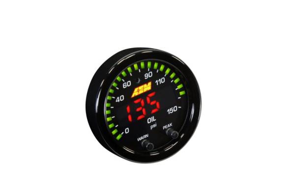 AEM - AEM 30-0307 AEM X-Series 0-150 Oil Pressure Gauge Kit