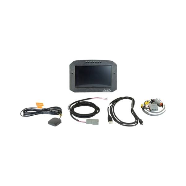 AEM - AEM 30-5702F AEM CD-7G Carbon Flush Digital Dash Display w/ Internal 20Hz GPS & Antenna