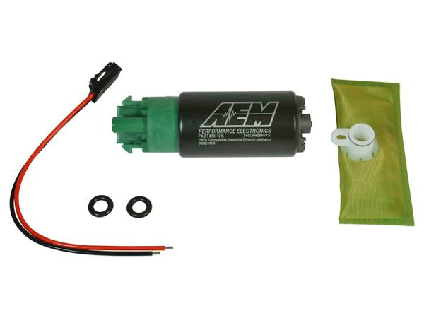 AEM - AEM 50-1215 AEM 340LPH 65mm Fuel Pump Kit w/ Mounting Hooks - Ethanol Compatible