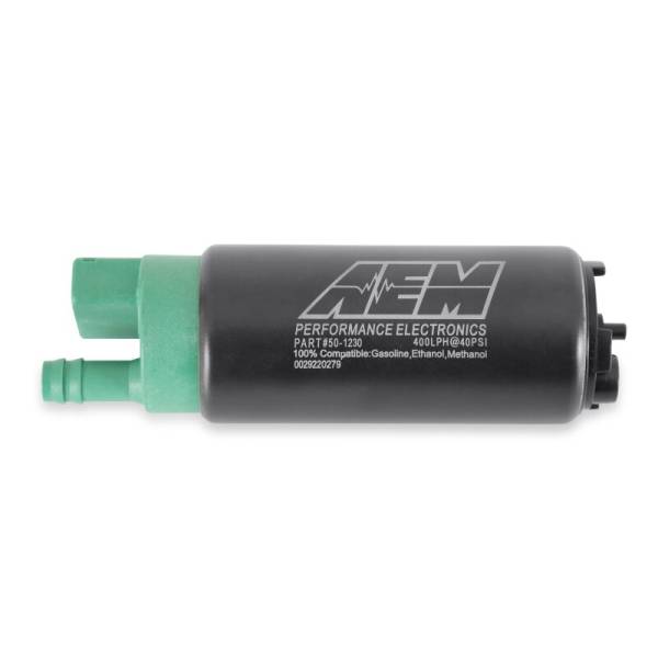 AEM - AEM 50-1230 AEM 400 LPH High Flow In-Tank Fuel Pump Kit - Double Barb - Ethanol Compatible