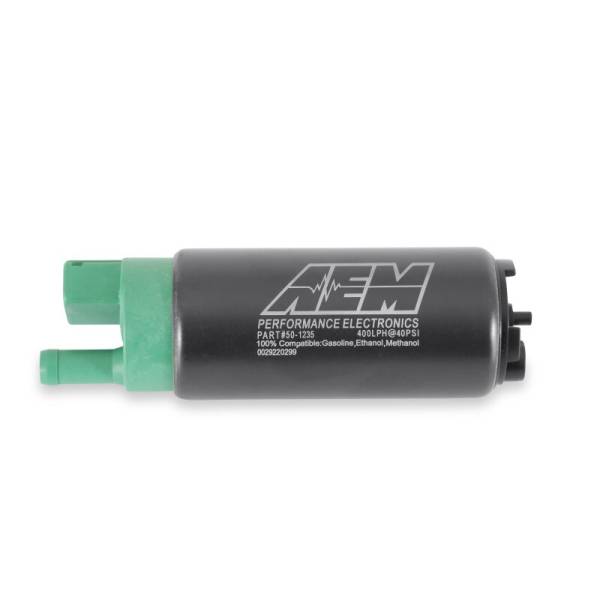 AEM - AEM 50-1235 AEM 400 LPH E85 Compatible Fuel Pump Kit - Single Barb - Ethanol Compatible