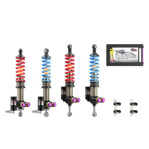 KW - KW 3097100A KW 04-05 Porsche Carrera GT Special Edition V5 Coilover Kit W/ Red & Blue Springs