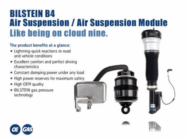 Bilstein - Bilstein 44-156268 Bilstein B4 2007 Mercedes-Benz GL450 Base Front Air Spring with Twintube Shock Absorber - Fits 2007-2012 Mercedes-Benz GL550, GL450