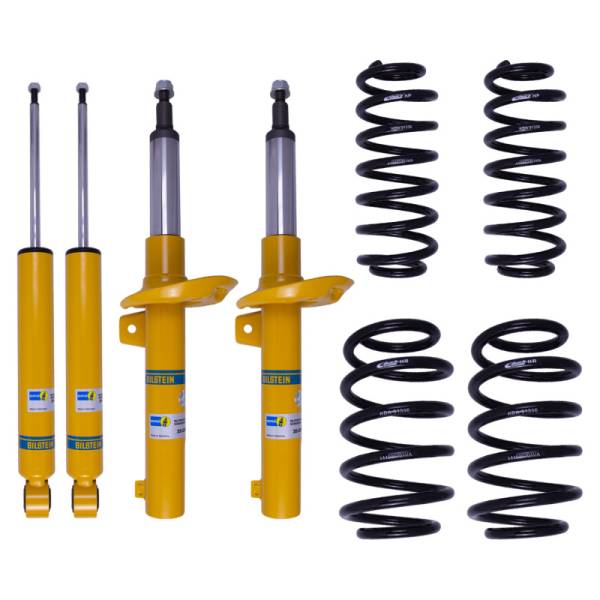 Bilstein - Bilstein 46-184481 Bilstein B12 2010 Volkswagen Golf TDI Hatchback Front and Rear Suspension Kit - Fits 2010-2014 Volkswagen Golf