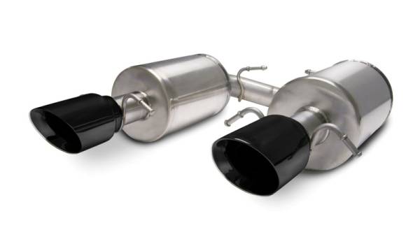 CORSA Performance - CORSA Performance 14157BLK Corsa 2005-2007 Cadillac STS 4.6L 2.5in Axle-Back Dual Rear w Single 4in Black Pro-Series Tips