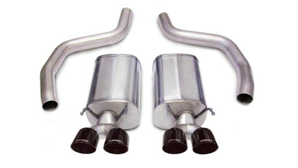 CORSA Performance - CORSA Performance 14164BLK Corsa 2006-2013 Chevrolet Corvette C6 Z06 7.0L V8 Black Sport Axle-Back Exhaust