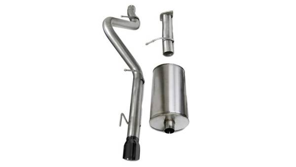 CORSA Performance - CORSA Performance 14256BLK Corsa 2006-2008 Chevrolet Trailblazer SS 6.0L V8 Black Sport Cat-Back Exhaust