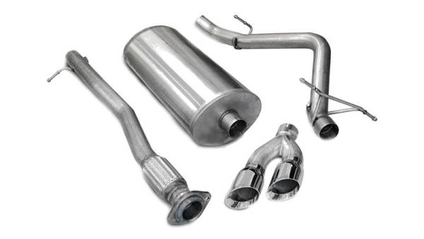 CORSA Performance - CORSA Performance 14259 Corsa 2007-2008 Chevrolet Silverado Crew Cab/Short Bed 1500 4.8L V8 Polished Sport Cat-Back Exhaust