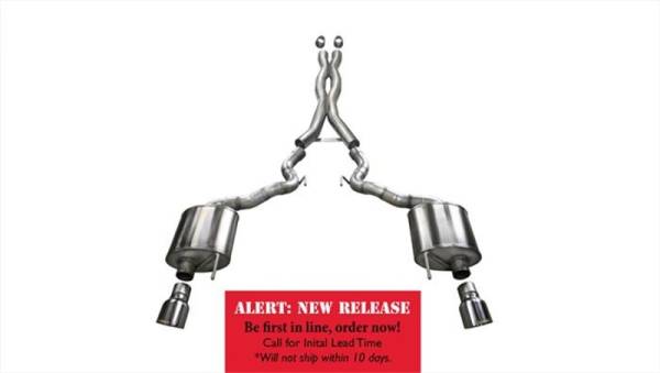 CORSA Performance - CORSA Performance 14342 Corsa 2015-2017 Ford Mustang GT Convertible 5.0L V8 Polished Xtreme Dual Rear Exit Exhaust