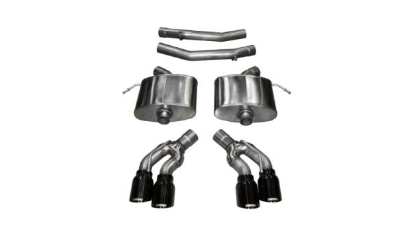 CORSA Performance - CORSA Performance 14358BLK Corsa 2016-2019 Cadillac CTS V 6.2L V8 2.75in Black Xtreme Axle-Back Exhaust