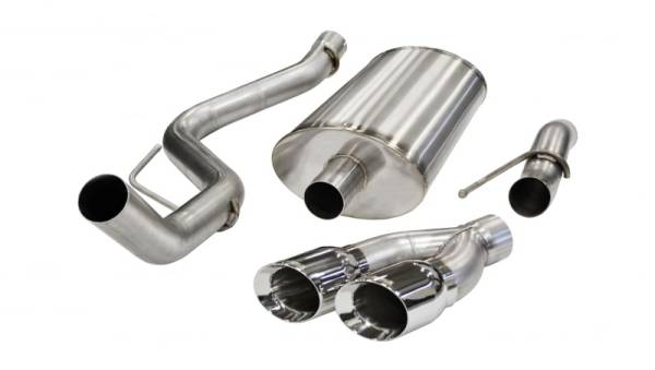 CORSA Performance - CORSA Performance 14387 Corsa 2011-2014 Ford F-150 Raptor 6.2L V8 Polished Sport Cat-Back Exhaust