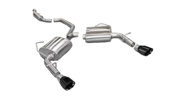 CORSA Performance - CORSA Performance 14413BLK Corsa 2011-2014 Chrysler 200/Dodge Avenger V6 Black Sport Cat-Back Exhaust