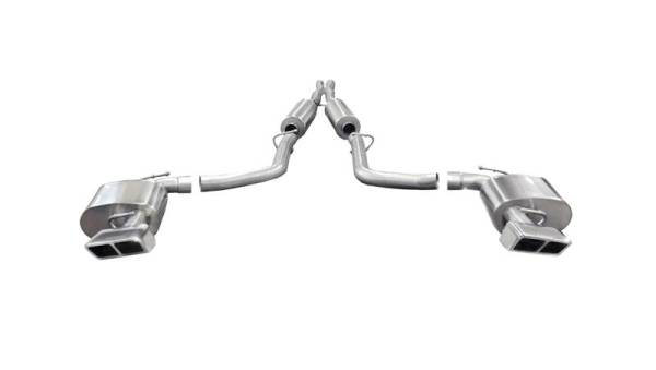 CORSA Performance - CORSA Performance 14424 Corsa 2014-2014 Dodge Challenger SRT-8 6.4L V8 Manual Polished Xtreme Cat-Back Exhaust