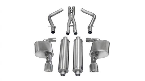 CORSA Performance - CORSA Performance 14464 Corsa 2012-2014 Dodge Charger SRT-8 6.4L V8 Polished Xtreme Cat-Back Exhaust