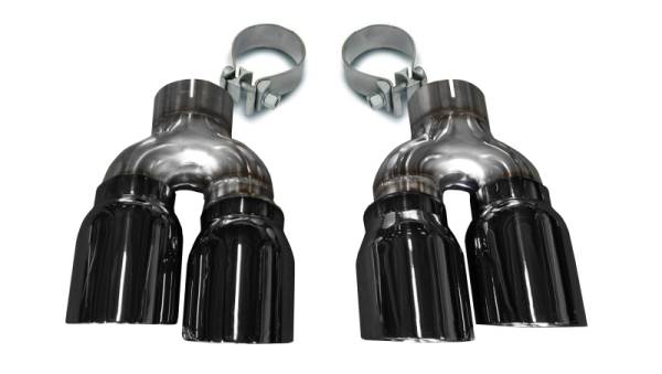 CORSA Performance - CORSA Performance 14479BLK Corsa 2016-2019 Cadillac ATS 3.6T 4in Inlet / 4in Outlet Twin Black Tip Kit (For Corsa Exhaust Only)