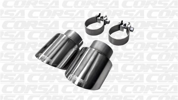 CORSA Performance - CORSA Performance 14497 Corsa 10-14 Volkswagen R Mk6 Polished Two 4.0in Polished Pro-Series Tips