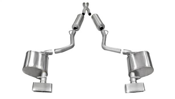 CORSA Performance - CORSA Performance 14529 Corsa 2011-2014 Dodge Challenger R/T 5.7L V8 Polished Xtreme Cat-Back Exhaust