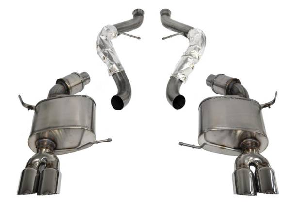 CORSA Performance - CORSA Performance 14568 Corsa 2008-2012 BMW M3 Convertible E93 Polished Sport Cat-Back Exhaust