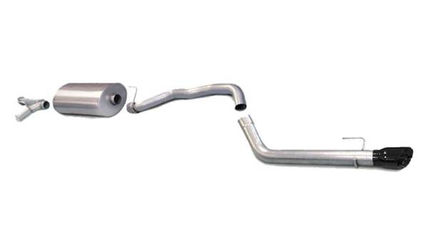 CORSA Performance - CORSA Performance 14573BLK Corsa 2008-2017 Toyota Sequoia 5.7L V8 Touring Cat-Back Exhaust w/Black 4in Tip