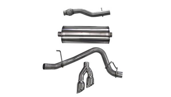 CORSA Performance - CORSA Performance 14748 Corsa 2015-2020 GMC Yukon XL 1500 5.3L V8 3in Cat-Back Single Side Exit Twin 4in Polished Tips