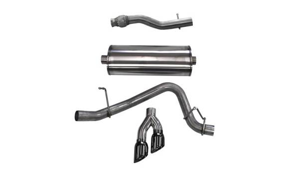 CORSA Performance - CORSA Performance 14748BLK Corsa 2015-2020 GMC Yukon XL 1500 5.3L V8 3in Cat-Back Single Side Exit Twin 4in Black Tips