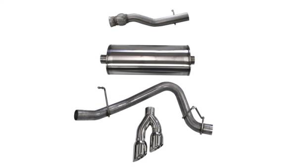 CORSA Performance - CORSA Performance 14749 Corsa 2015-2020 GMC Yukon Denali XL 6.2L V8 3in Cat-Back Single Side Exit Twin 4in Polished Tips