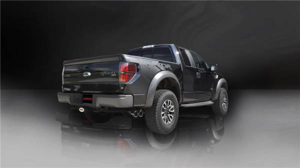CORSA Performance - CORSA Performance 14759 Corsa 2011-2014 Ford F-150 Raptor 6.2L V8 133in Wheelbase Polished Xtreme Cat-Back Exhaust