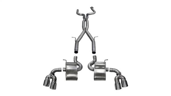 CORSA Performance - CORSA Performance 14770 Corsa 2016-2024 Chevy Camaro SS 6.2L Xtreme+ 2.75in Cat-Back Dual Rear Exit w/ Twin 4in PolishedTips