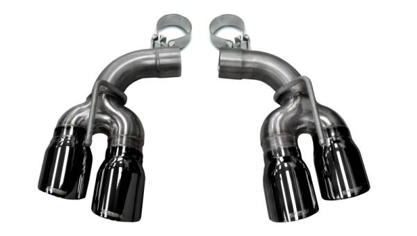 CORSA Performance - CORSA Performance 14774BLK Corsa 2017-24 Chevy Camaro ZL1 2.75in Inlet / 4.0in Outlet Black PVD Tip Kit (For Corsa ExhaustOnly)