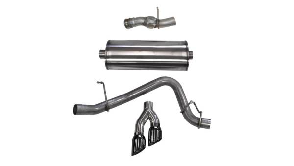 CORSA Performance - CORSA Performance 14826BLK Corsa 2015-2020 GMC Yukon Denali 6.2L V8 Single Side Exit Cat-Back Exhaust w/ Polished Black Tips