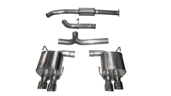 CORSA Performance - CORSA Performance 14857 Corsa 2015-2021 Subaru WRX Cat Back Exhaust Polished Quad 3.5in Tips Sport