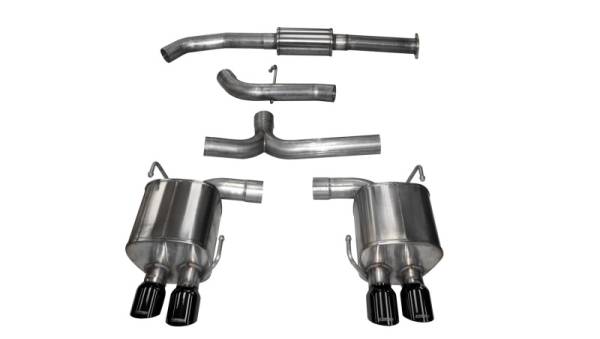 CORSA Performance - CORSA Performance 14857BLK Corsa 2015-2021 Subaru WRX Cat Back Exhaust Black Quad 3.5in Tips *Sport*