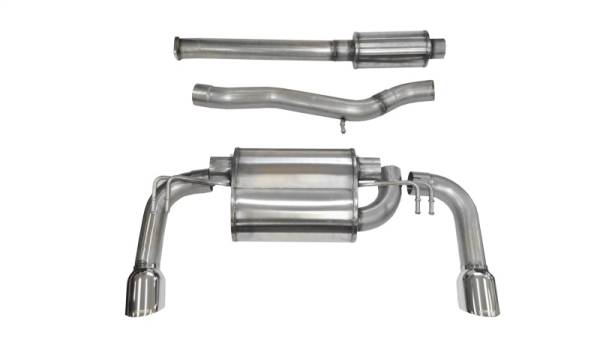 CORSA Performance - CORSA Performance 14858 Corsa 2008-2015 Mitsubishi Lancer Evolution X Sedan 2.0L Polished Sport Dual Rear Cat-Back Exhaust