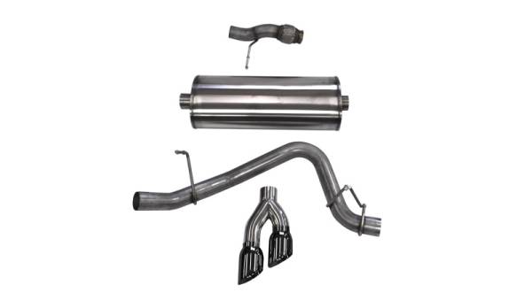 CORSA Performance - CORSA Performance 14859BLK Corsa 2015-2020 Chevy Tahoe/GMC Yukon Cat-Back Exhaust Sport 3in Single Side Twin Black 4in Tips