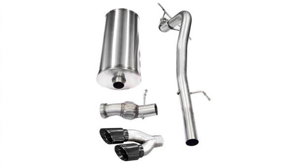 CORSA Performance - CORSA Performance 14878BLK Corsa 2011-2014 Cadillac Escalade 6.2L V8 3in Cat-Back Single Side w Twin 4in Black Pro-Series Tips