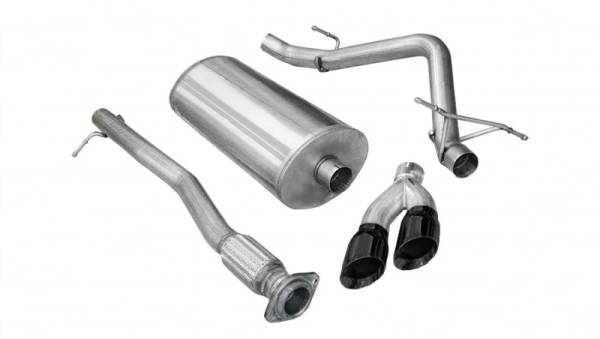 CORSA Performance - CORSA Performance 14904BLK Corsa 2009-2009 Chevrolet Silverado Crew Cab/Short Bed 1500 4.8L V8 Black Sport Cat-Back Exhaust