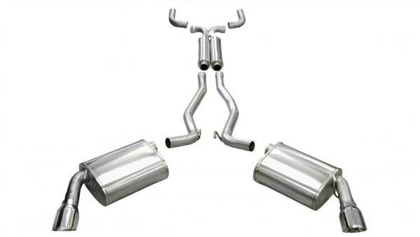 CORSA Performance - CORSA Performance 14953 Corsa 2010-2015 Chevrolet Camaro Convertible RS 3.6L V6 Polished Sport Cat-Back + XO Exhaust