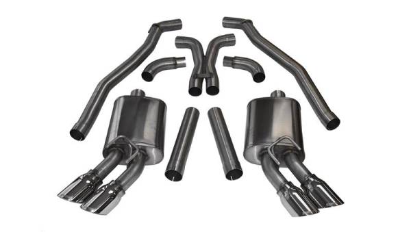 CORSA Performance - CORSA Performance 14971 Corsa 2012-2015 Chevrolet Camaro Coupe ZL1 6.2L V8 Polished Sport Cat-Back + XO Exhaust