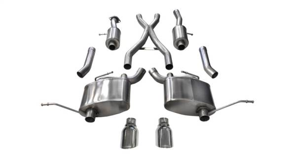 CORSA Performance - CORSA Performance 14980 Corsa 2011-2021 Jeep Grand Cherokee 3.6L Dual Rear Exit Sport Exhaust w/ 4.5in Pro-series Tips