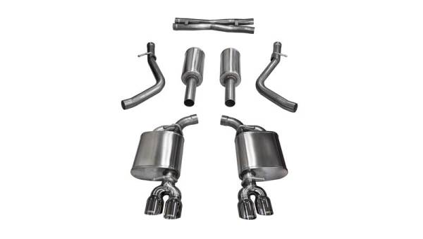 CORSA Performance - CORSA Performance 14985 Corsa 15-16 Dodge Challenger Xtreme Cat-Back Dual Rear Exit with Twin 3.5in Polished Pro-Series Tips