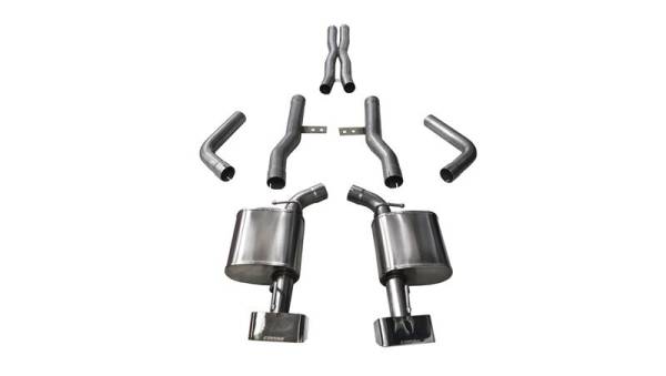 CORSA Performance - CORSA Performance 14994 Corsa 2015-2023 Dodge Challenger SRT / Scat Pack / R/T 6.4L Polished Xtreme Cat-Back Exhaust