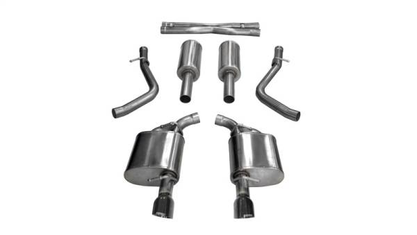 CORSA Performance - CORSA Performance 21004BLK Corsa 2017-2020 Dodge Charger 5.7L V8 Xtreme Cat-Back Dual Rear Exit w/4.5in Black Tips
