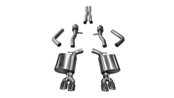 CORSA Performance - CORSA Performance 21005 Corsa 2017-2023 Dodge Challenger 5.7L V8 Sport Cat-Back Dual Rear Exit w/3.5in Polished Tips