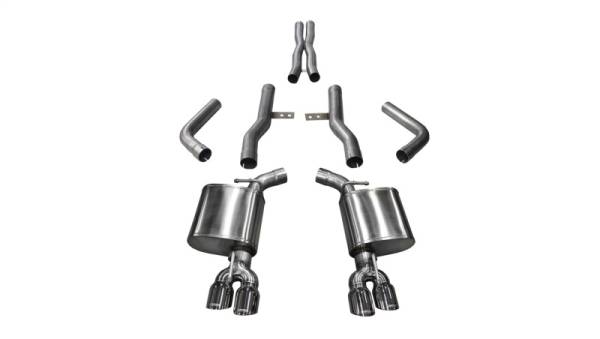CORSA Performance - CORSA Performance 21006 Corsa 2017-2023 Dodge Challenger 5.7L V8 Xtreme Cat-Back Dual Rear Exit w/3.5in Polished Tips