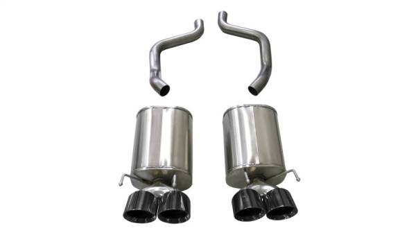 CORSA Performance - CORSA Performance 21009BLK Corsa 2005-2007 Chevrolet Corvette (C6) 6.0L/6.2L Black Sport Axle-Back Exhaust w/4.5in Tips